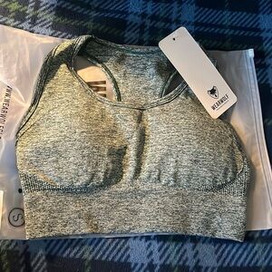 Wearwolf Green Marl Seamless Sports Bra - S